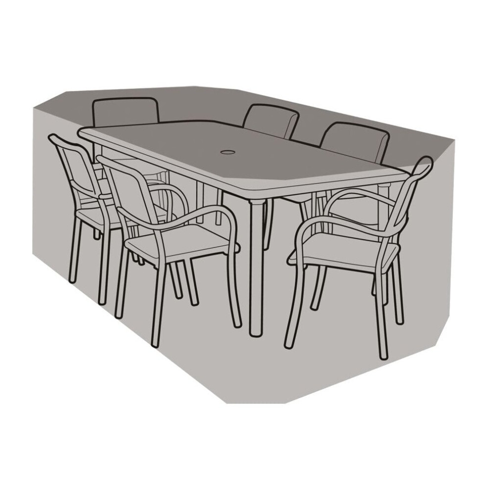 6 Seater Rectangular Table & Chairs Cover - Premium Polyester-image-OPC-P66J5XW-NEW