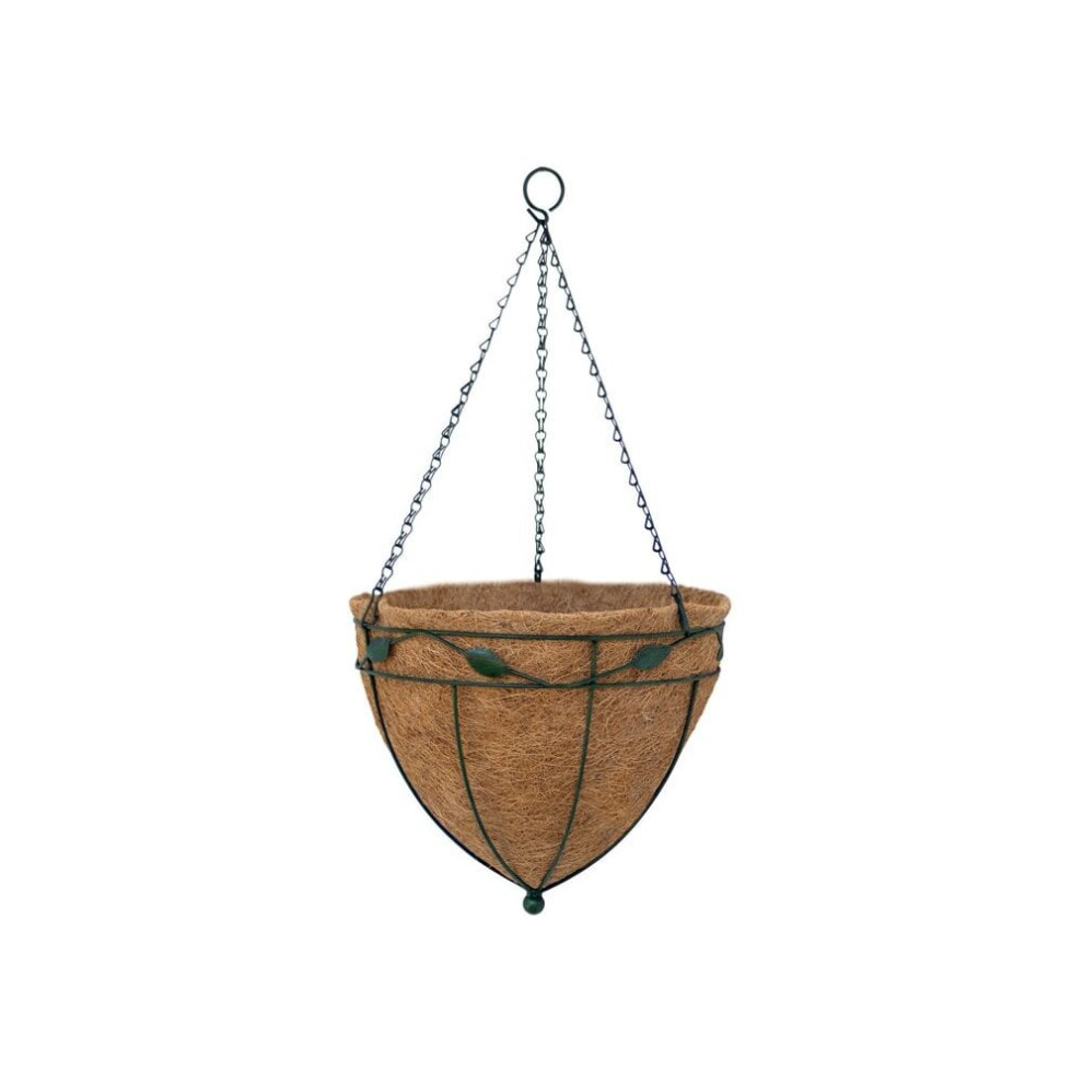 (12" Diameter) Hanging Basket Cone - Scrolled Design - 14" Diameter