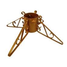 (Gold) Christmas Tree Stand - Premium - Red - 3"
