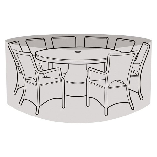 8 Seater Round Table & Chairs Cover