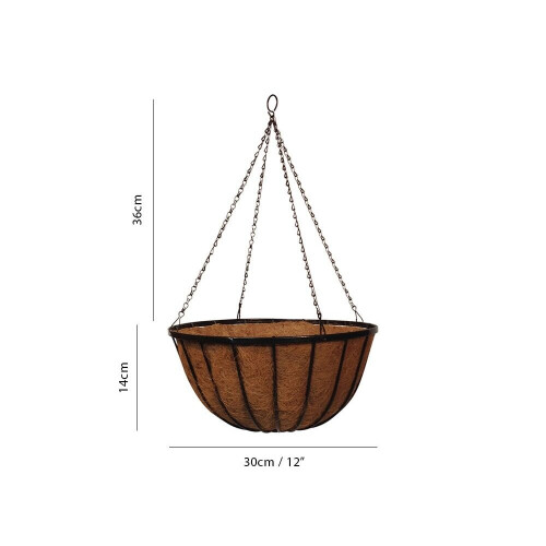 (16" Diameter) Hanging Basket/Hanging Cauldron Planter 2