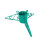 (Black) Christmas Tree Stand - Standard - Turquoise Glitter - 5" 8