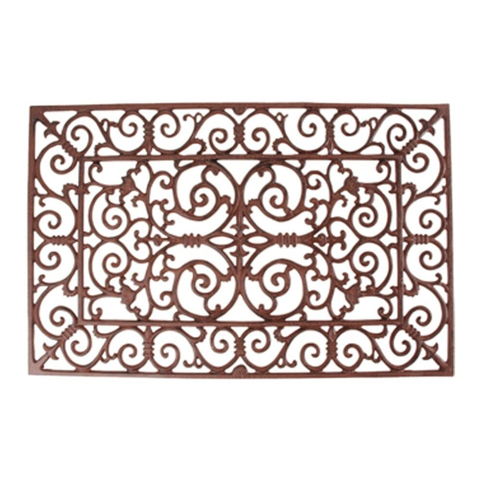 Scrolled - Rectangular Cast Iron Doormat