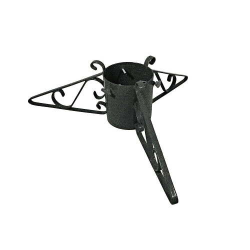 (Gold) Christmas Tree Stand - Standard - Turquoise Glitter - 5" 2