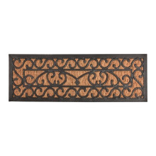 Rubber & Coir Doormat RB168 - Heavy-Duty Coir & Rubber Scrape Mat, 75 x 25 cm