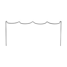 Path Bow Plant Supports - Pack of 9, Steel with Plastic-Coated, Rust-Resistant Garden Path Edging (70610)