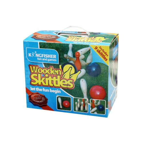Kingfisher Wooden Skittles Set