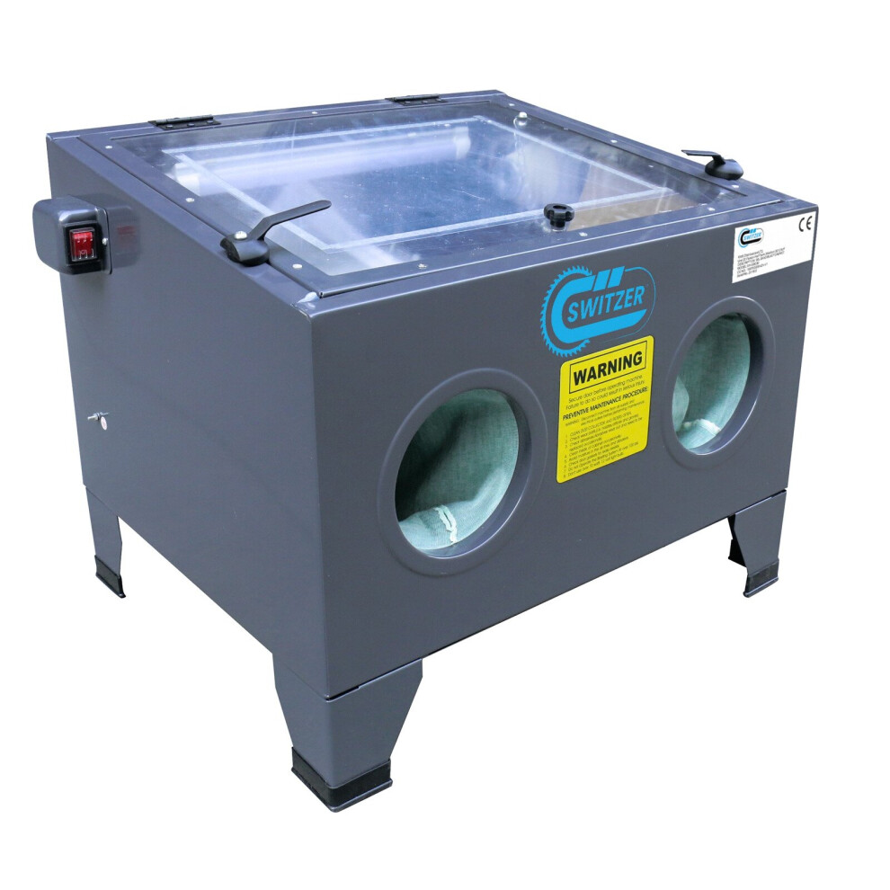Switzer Sand Blaster - LED Light Sand Blasting Cabinet Grit Bead SBC90