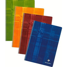 clairefontaine classic Wirebound Notebooks 8 1/4 in. x 11 3/4 in. ruled with margin 50 sheets colors may vary