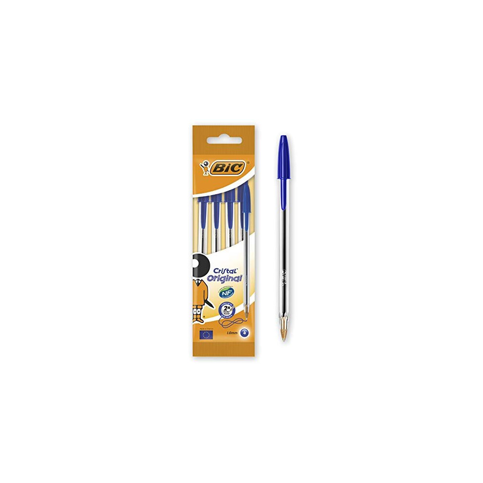 BiC Cristal Original 1.0 mm Ball Pen Pack of 4