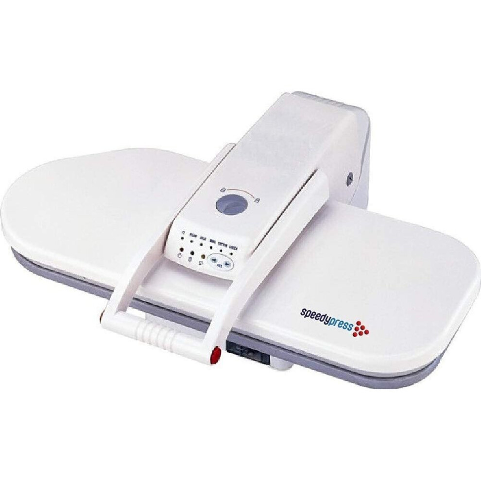 Speedypress (White) Steam Ironing Press By With 38 Power Steam Jets - 64Cm X 27Cm; 1,400Watt (+ Free Replacement Cover & Foam Underfelt - Rrp £39.00)