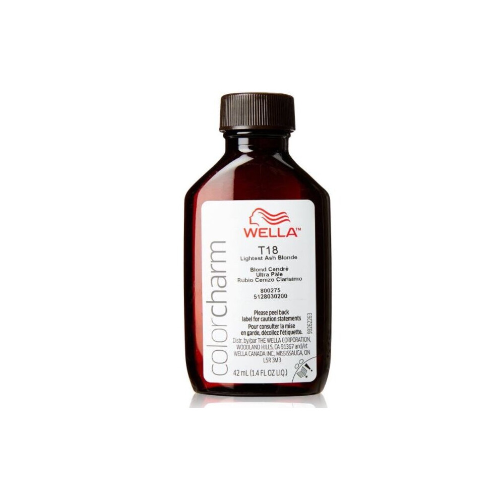 (Wella T18 only) Wella Color Charm T18 Lightest Ash Blonde Toner & Developer