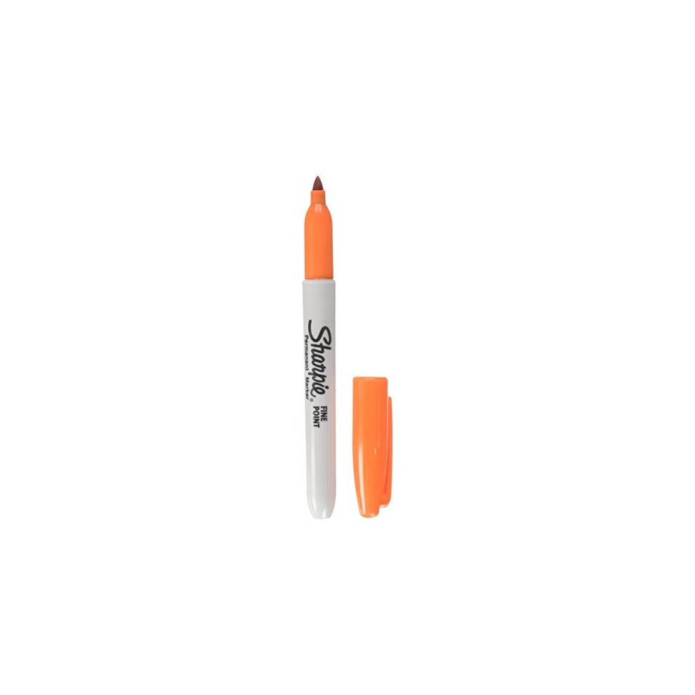 Sharpie Style Permanent Marker, Fine Point, Orange, 1 count