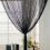 TRIXES Dew Drop Black String Door Divider and Window Curtain Panel 90x200cm Gothic Halloween Decoration 3