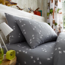 Dinosaur Tracks Single Fitted Sheet Set