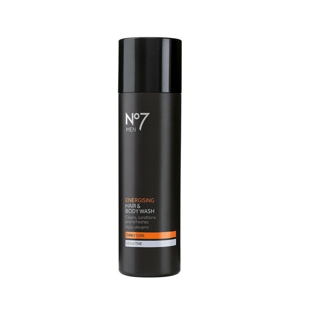 No7 MEN Sensitive Energising Hair & Body Wash 200ml