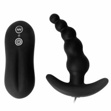 10-Speed Remote Control Silicone Vibrating Anal Beads Butt Plug  Sex Toy 89010