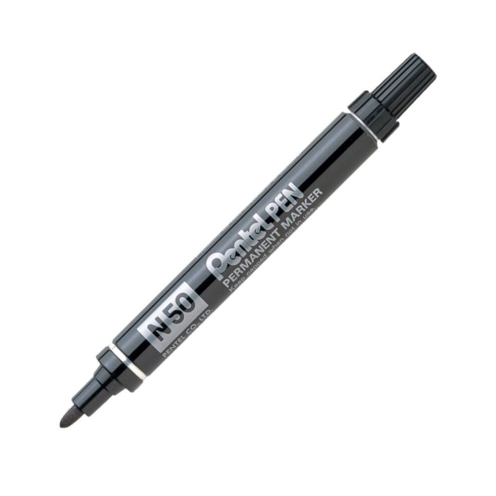 Pentel N50 Black Permanent Marker