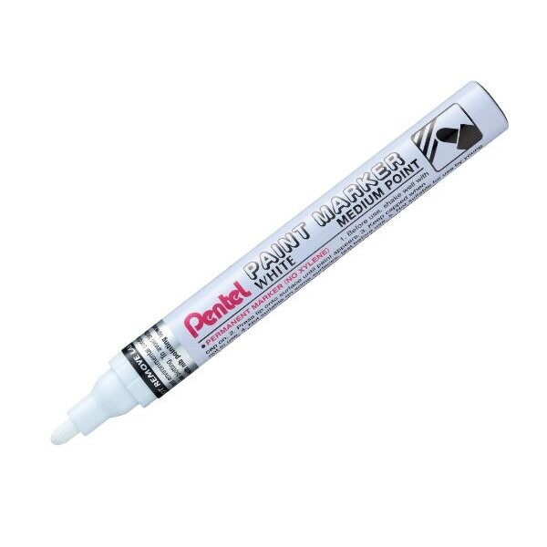 Marqueur Peinture Pentel MMP10-W - Pointe Ogive 2,5 Mm - Blanc - Neuf