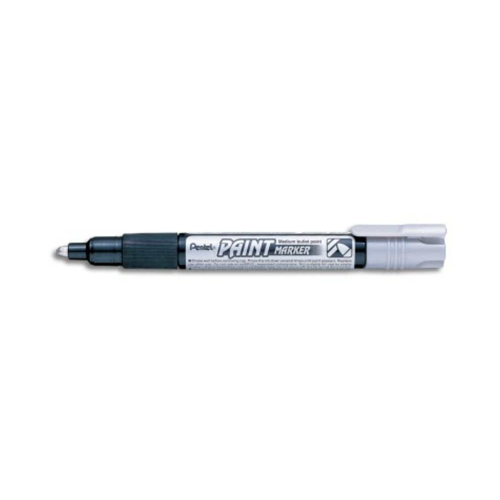 Silver Pentel Permanent bullet tip paint marker MMP20