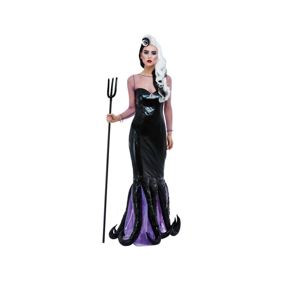 Smiffy's Womens Evil Sea Witch Fancy Dress Costume (Size 12-14) Multicoloured