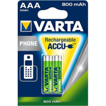 Accus teléfono LR03 / AAA T398 800 mAh - Blíster de 2