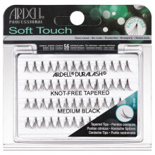 Knot-freie, mittlere Wimpern in schwarz - Soft Touch