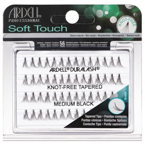 Ardell Knot-freie, mittlere Wimpern in schwarz - Soft Touch