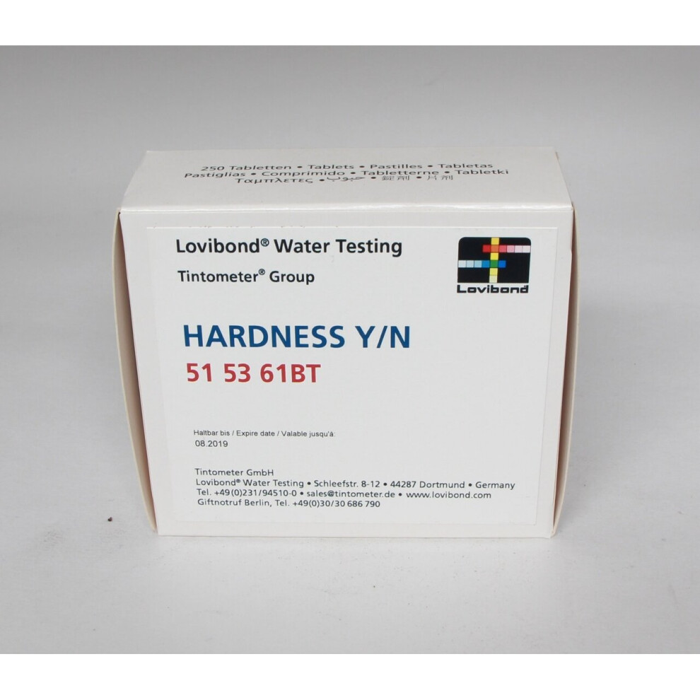 Lovibond Hardness Yes/No 250 Tablets