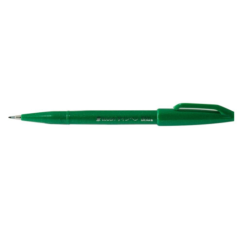 Pentel Green Brush Sign Pen