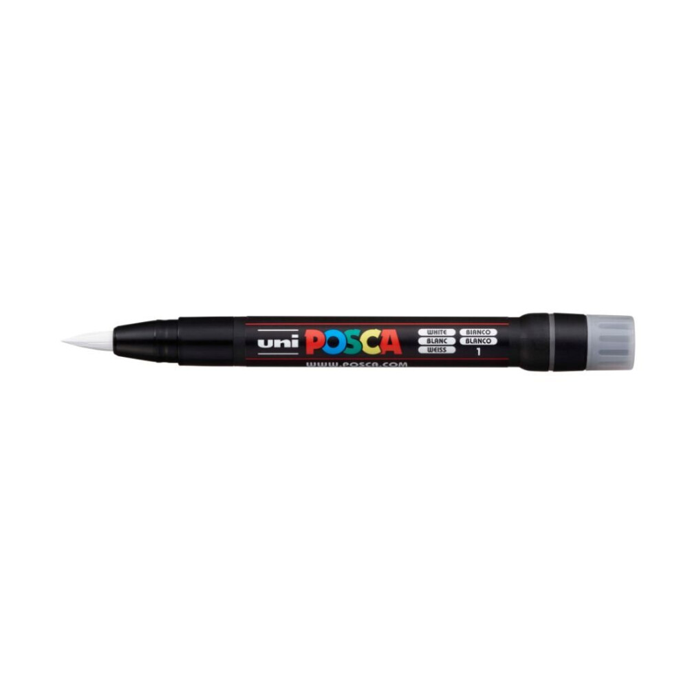 Posca White 1 - 10mm Brush