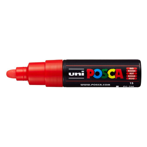 Posca PC-7M Red 4.5mm - 5.5mm Paint Marker Pen