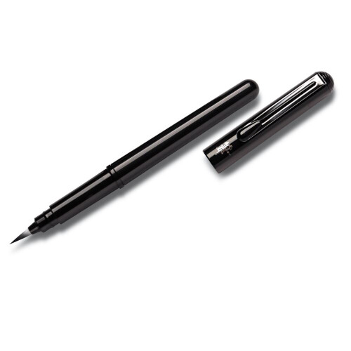 Pentel Pentel Pocket Brush Pen Black Barrel Black Ink 1