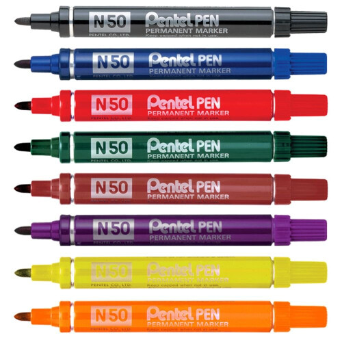 Pentel Pentel N50 Brown Permanent Marker 2