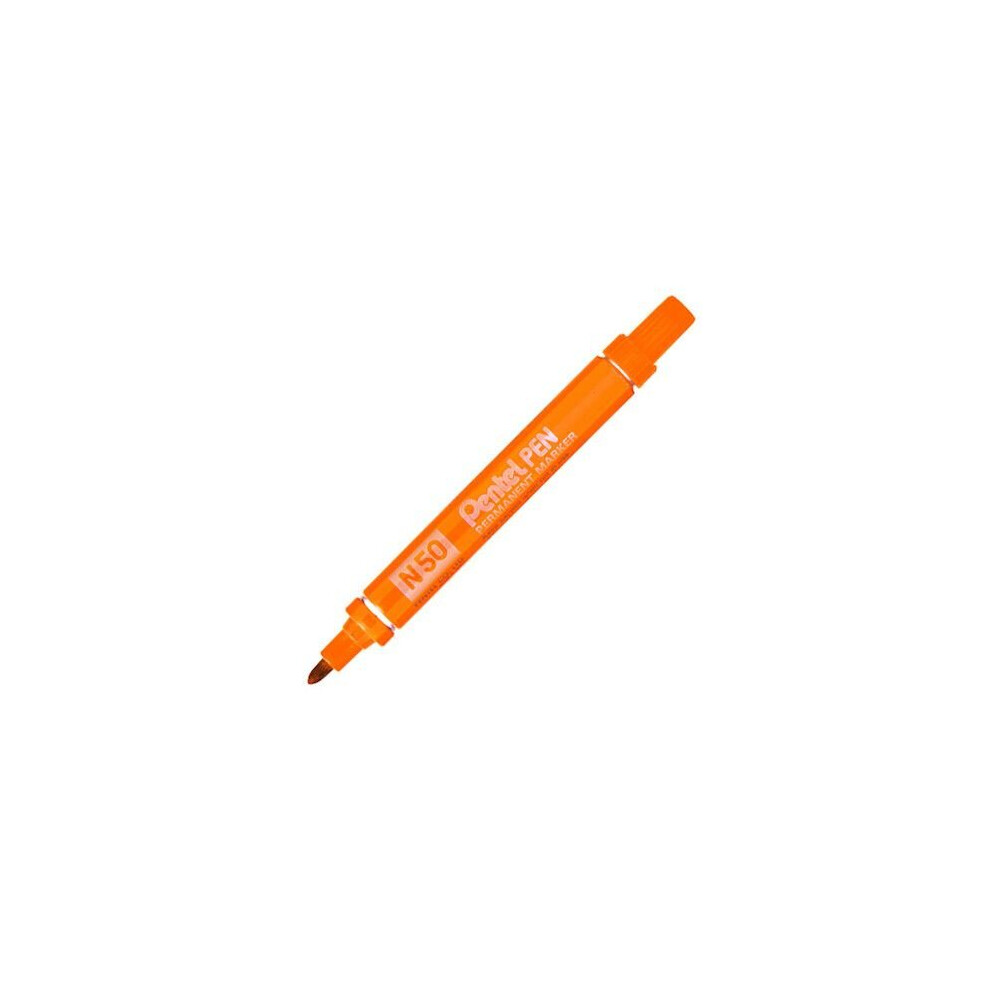 Pentel N50 Orange Permanent Marker