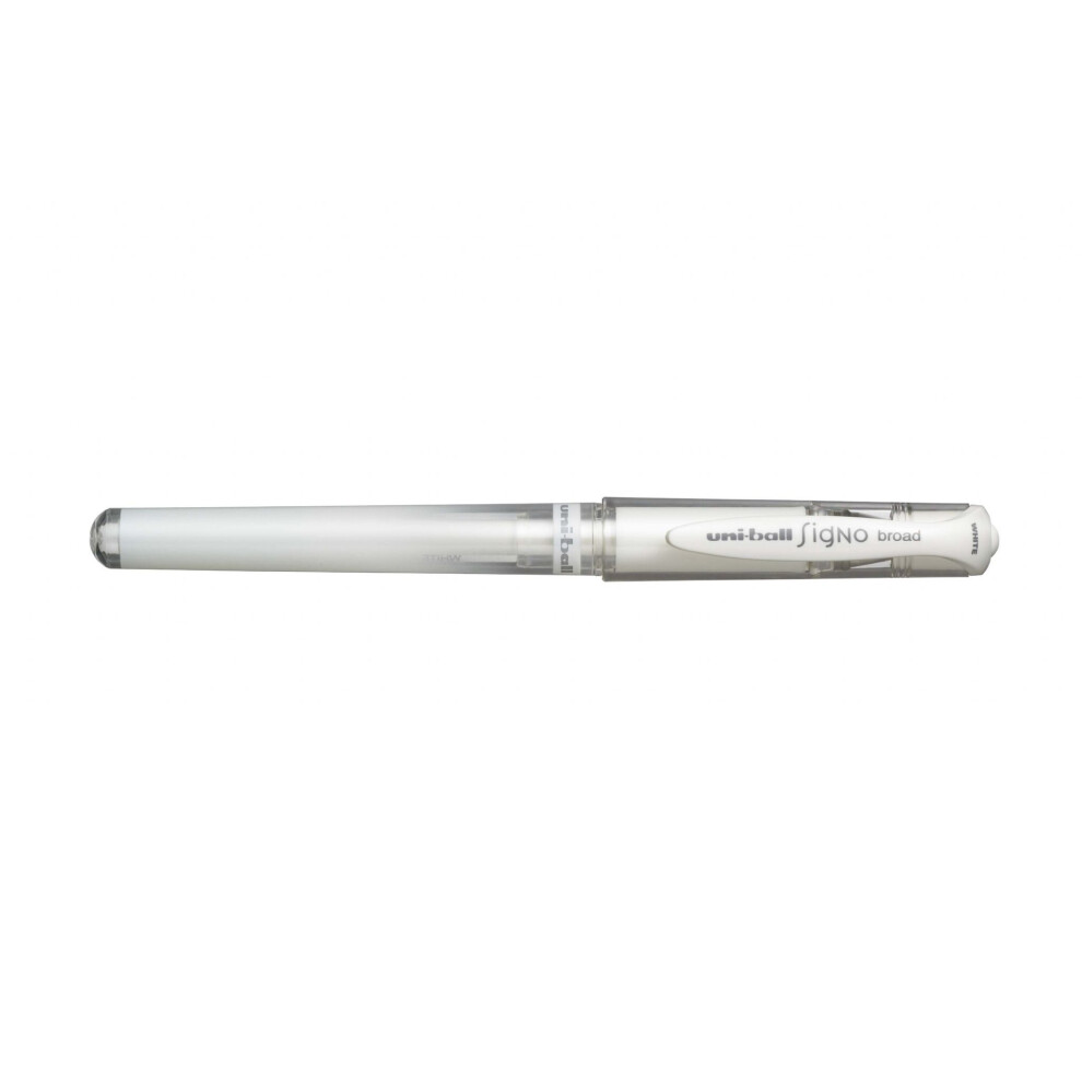 Uni-Ball Signo Um-153 Broad Rollerball Gel Pen White