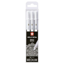 Set di 3 Penne Gelly Basic Real Sakura - Bianco - Sakura
