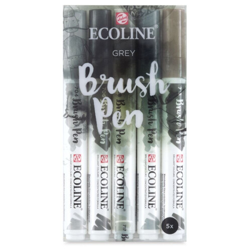 Grey Ecoline Brush Pen Set