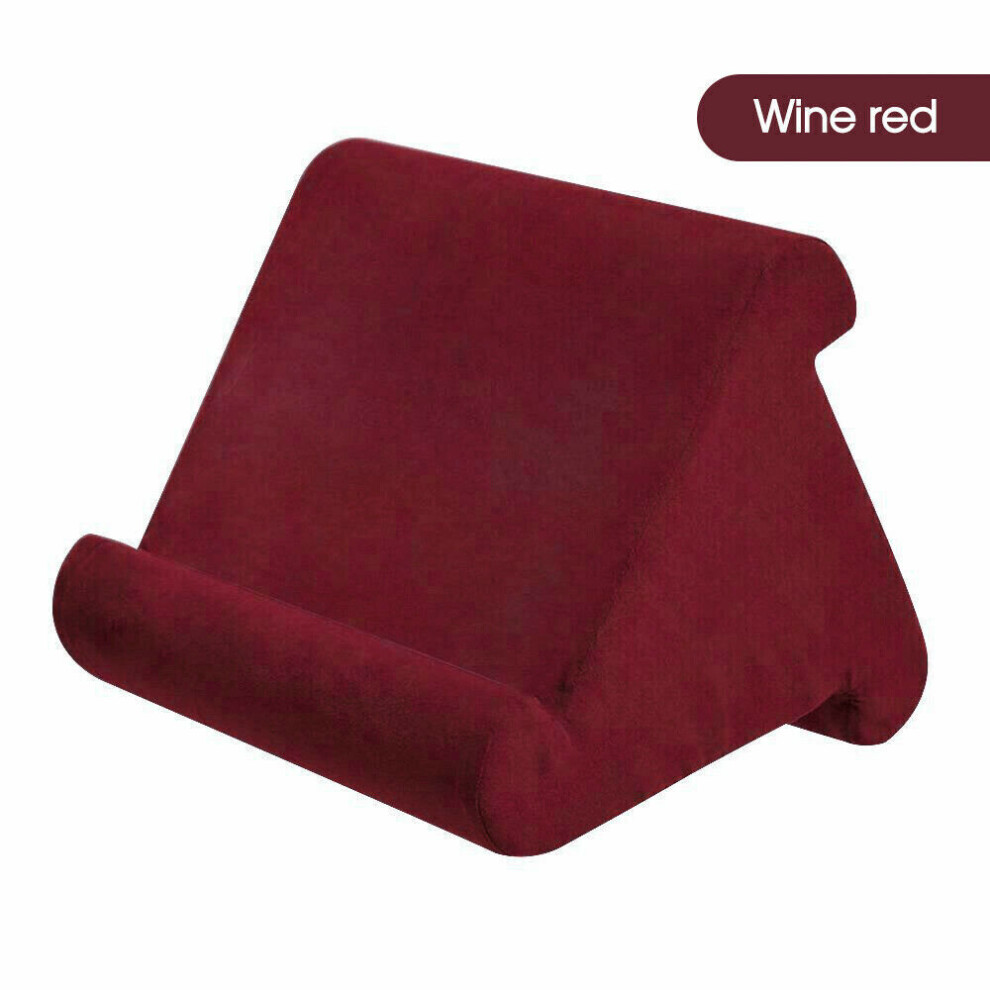 (Wine ) Tablet Pillow Stand For Ipad Book Holder Rest Lap Reading Cushion Red 7032551613241