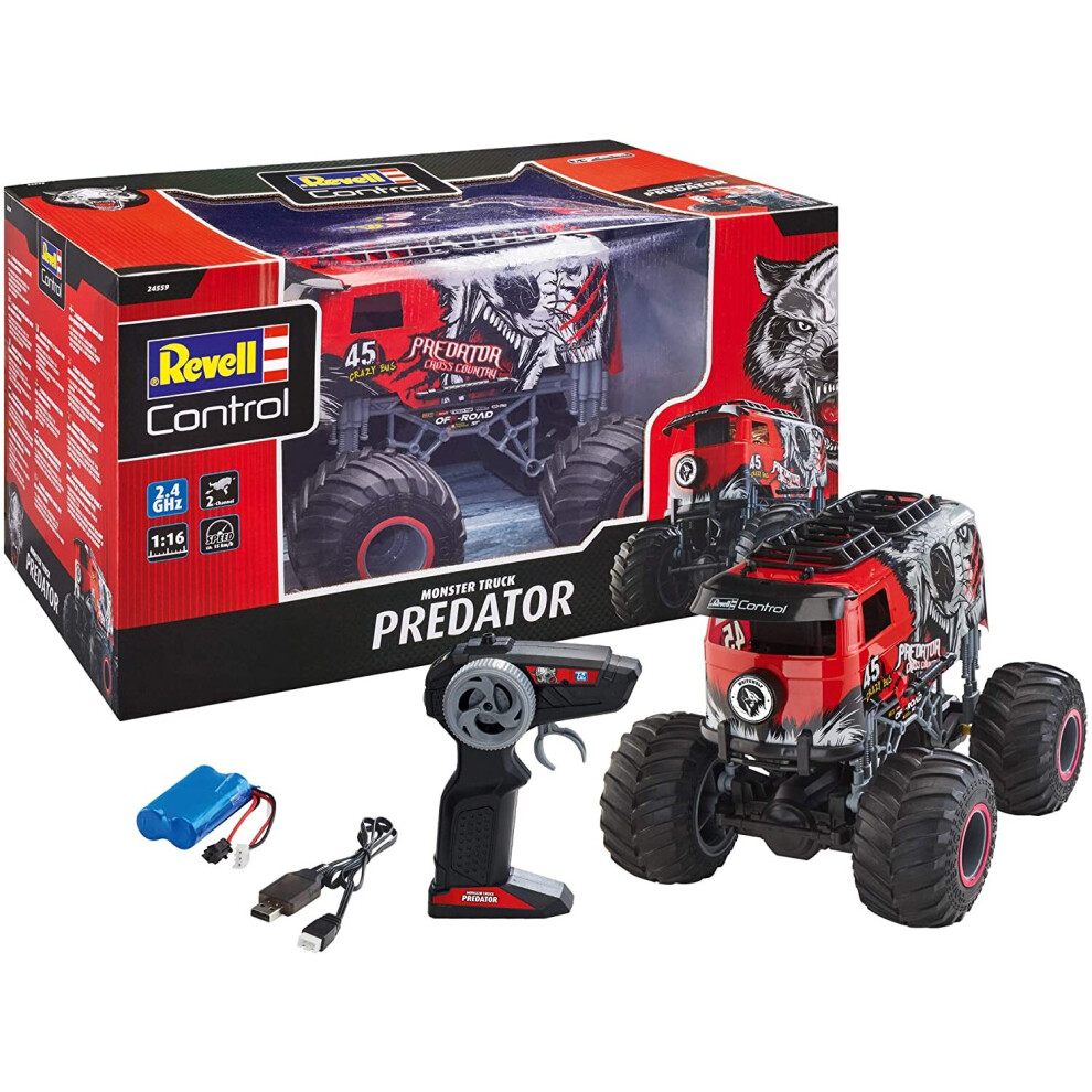 New Revell Rc Monster Truck Predator Radio Controlled Vehicle 24559