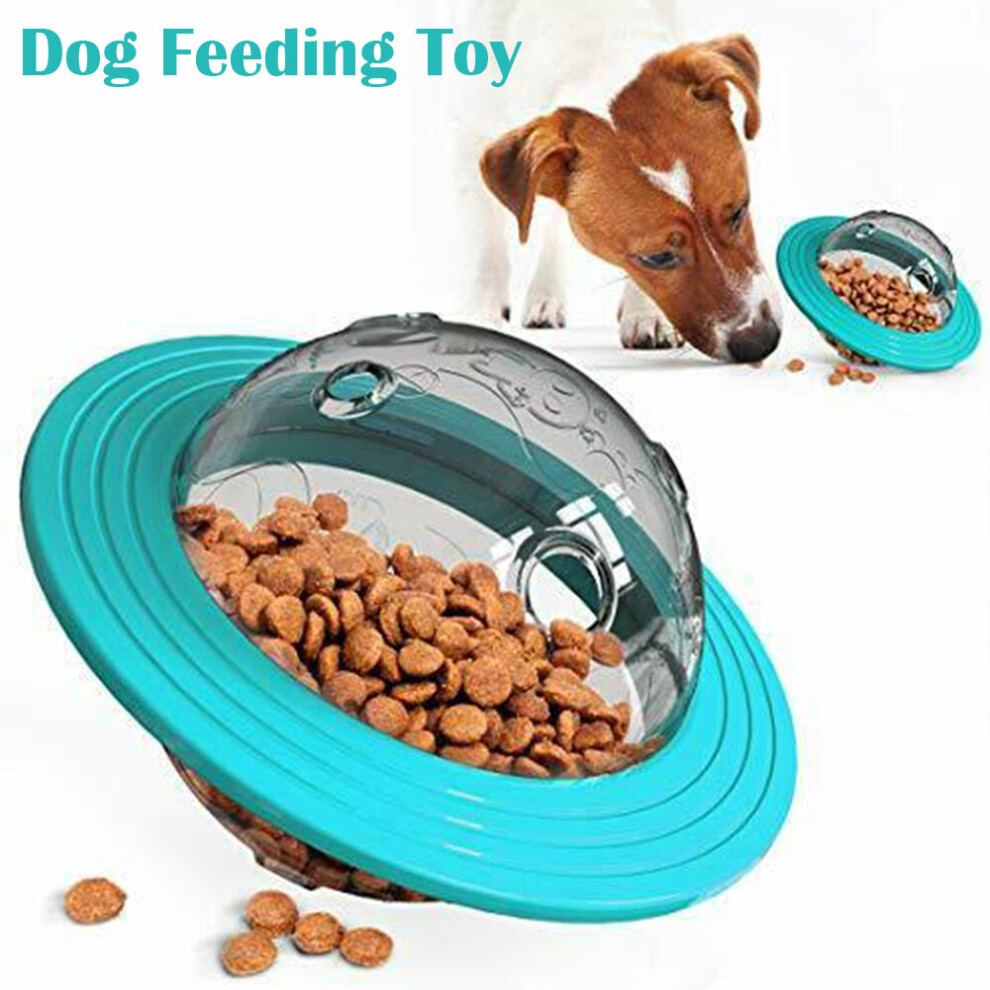 Dog Pet Feeder UFO Toy Ball Interactive Interesting Flying Saucer Feeder