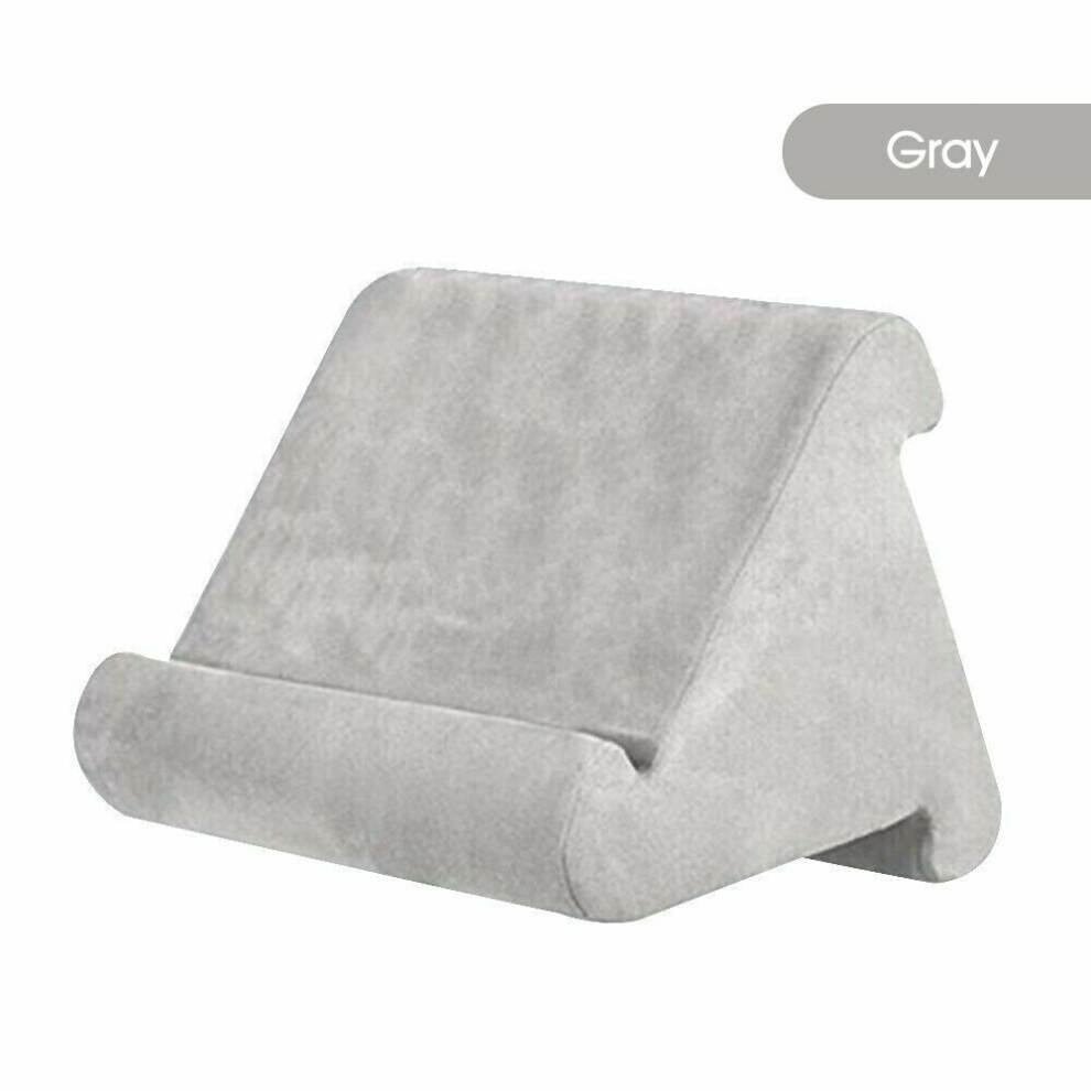 (Grey) Tablet Pillow Stand For Ipad Book Holder Rest Lap Reading Cushion Grey 7032551613234
