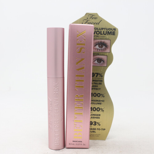 Too Faced Better Than Sex Mascara Black 0.27oz/8ml New With Box