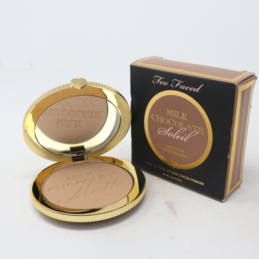 (Milk Chocolate) Too Faced Chocolate Soleil Matte Bronzer  0.28oz/8g New With Box