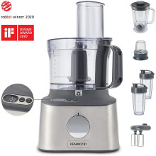 Kenwood Multipro Compact+ FDM312 SS, 5-in-1, Stainless Steel, 2.1 L Capacity, digital weighing scale, Jug Blender, Spicemill, Smoothie Blender, 800 W
