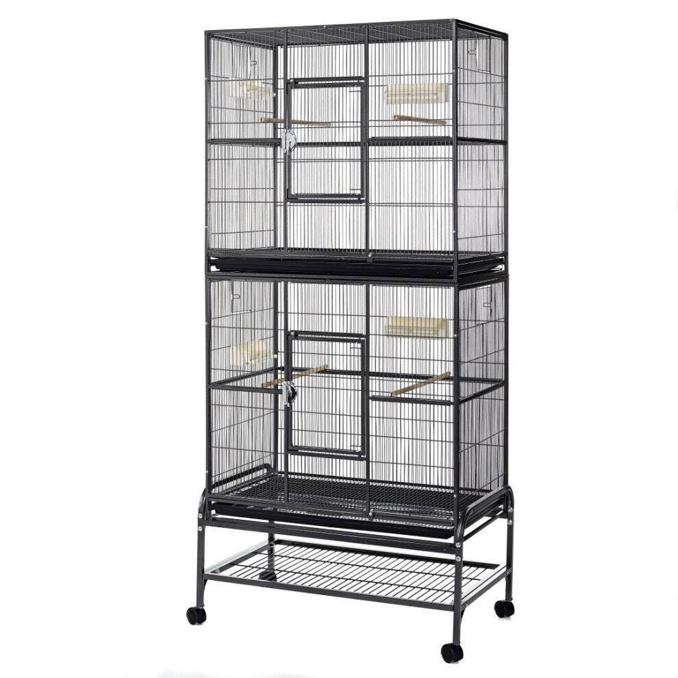 Little-Friends Metal Rat Ferret Chinchilla Cage - Wheels Stand 183Cm Tall - Rockford