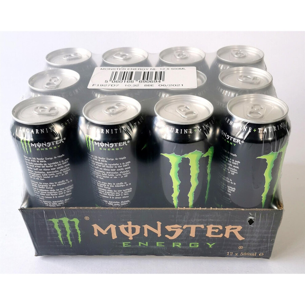 (Pack of 12) Monster Energy Can 500ml