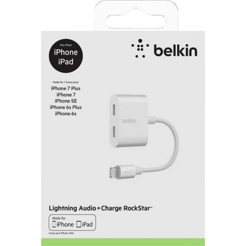 Belkin Belkin Lightning Audio + Charge Rockstar (iPhone Lightning Audio Adapter/iPhone Charging Adapter) 1