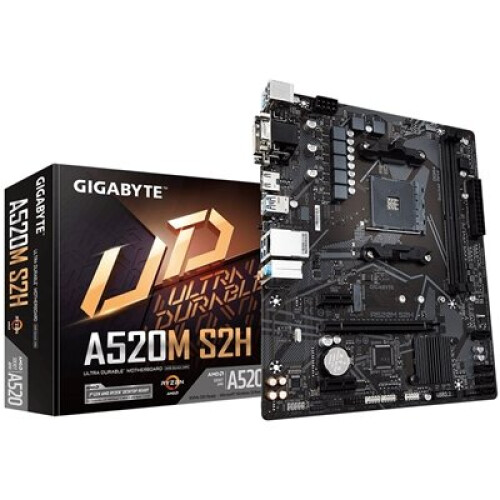 Gigabyte Placa base - GIGABYTE - A520M S2H - Micro ATX - Socket AM4 - DDR4 hasta 64 Go