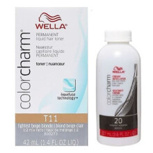(T11 and Developer) Wella Color Charm Toner T11 Lightest Beige Blonde & Developer - 42ml
